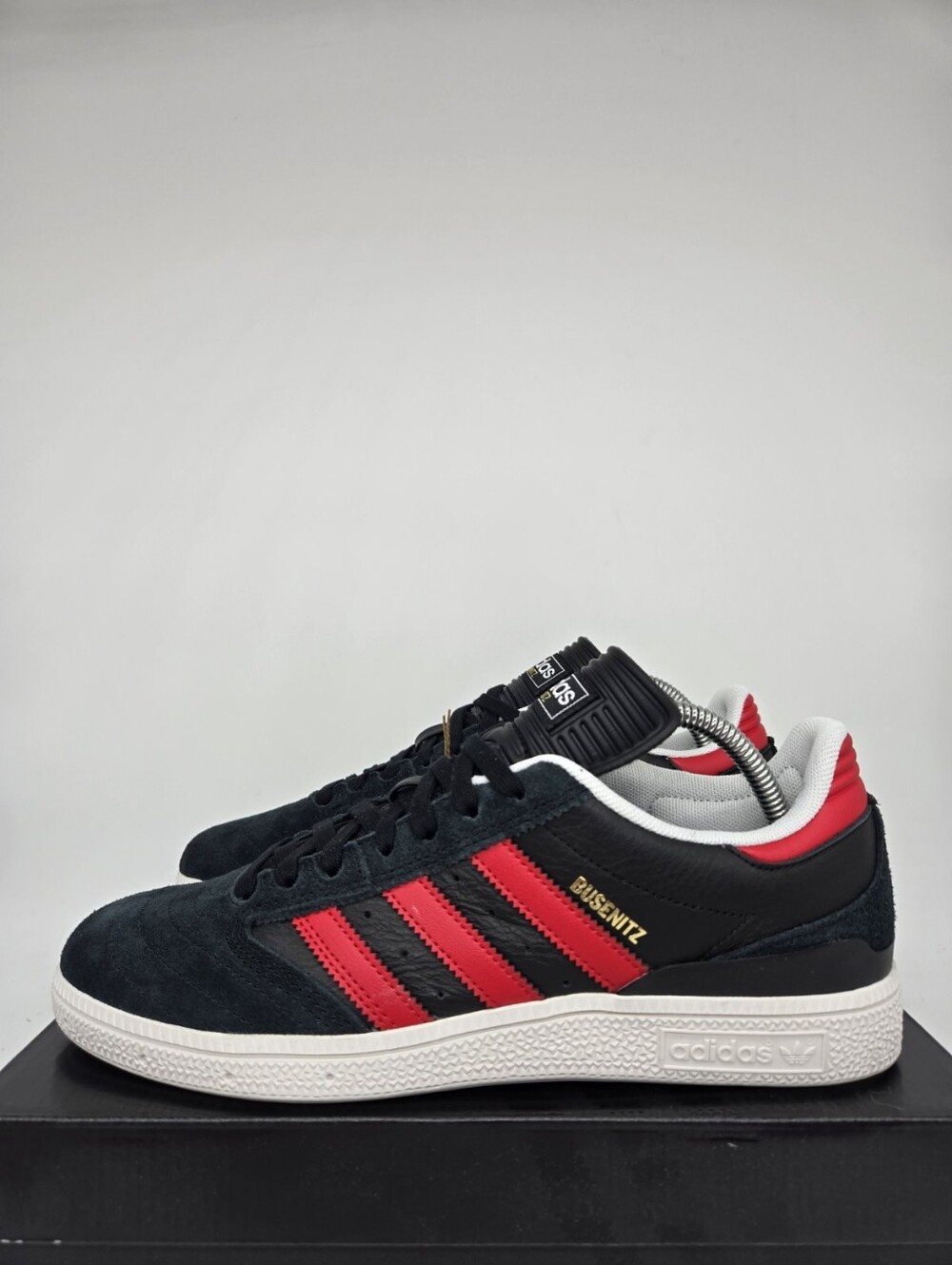 Adidas Men's Busenitz Pro JP8606 Black Scarlet Skateboarding Shoes Size 11
